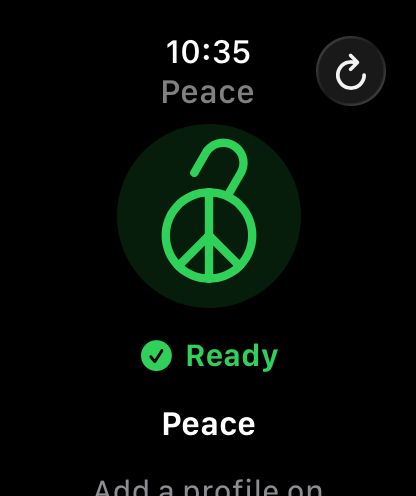 Peace on Apple Watch